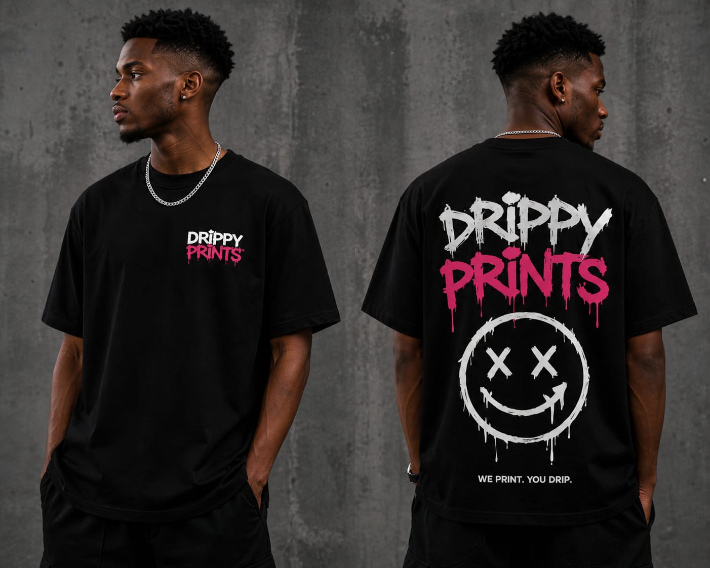 Custom printed T-shirt by Drippy Prints