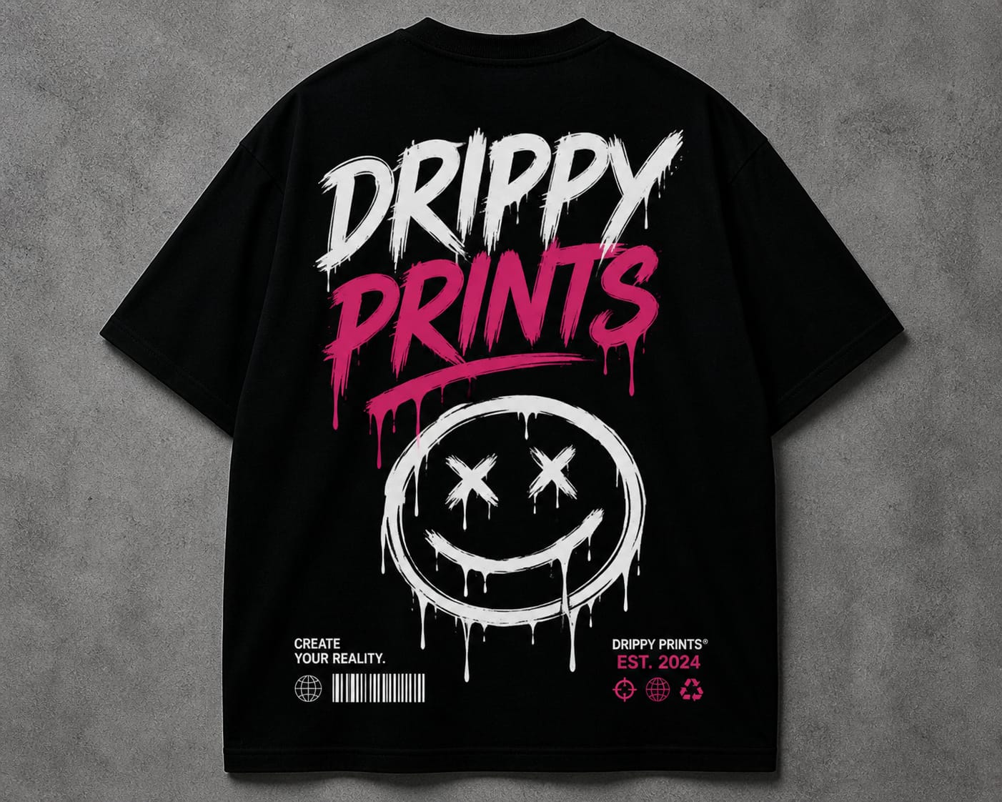 Custom casual T-shirt print